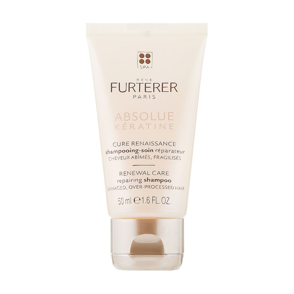 Відновлювальний шампунь Rene Furterer Absolue Keratine Repairing Shampoo для пошкодженого та ослабленого волосся, 50 мл