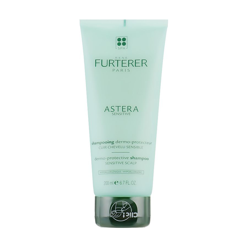 Заспокійливий шампунь Rene Furterer Astera Sensitive High Tolerance Shampoo для чутливої шкіри голови, 200 мл